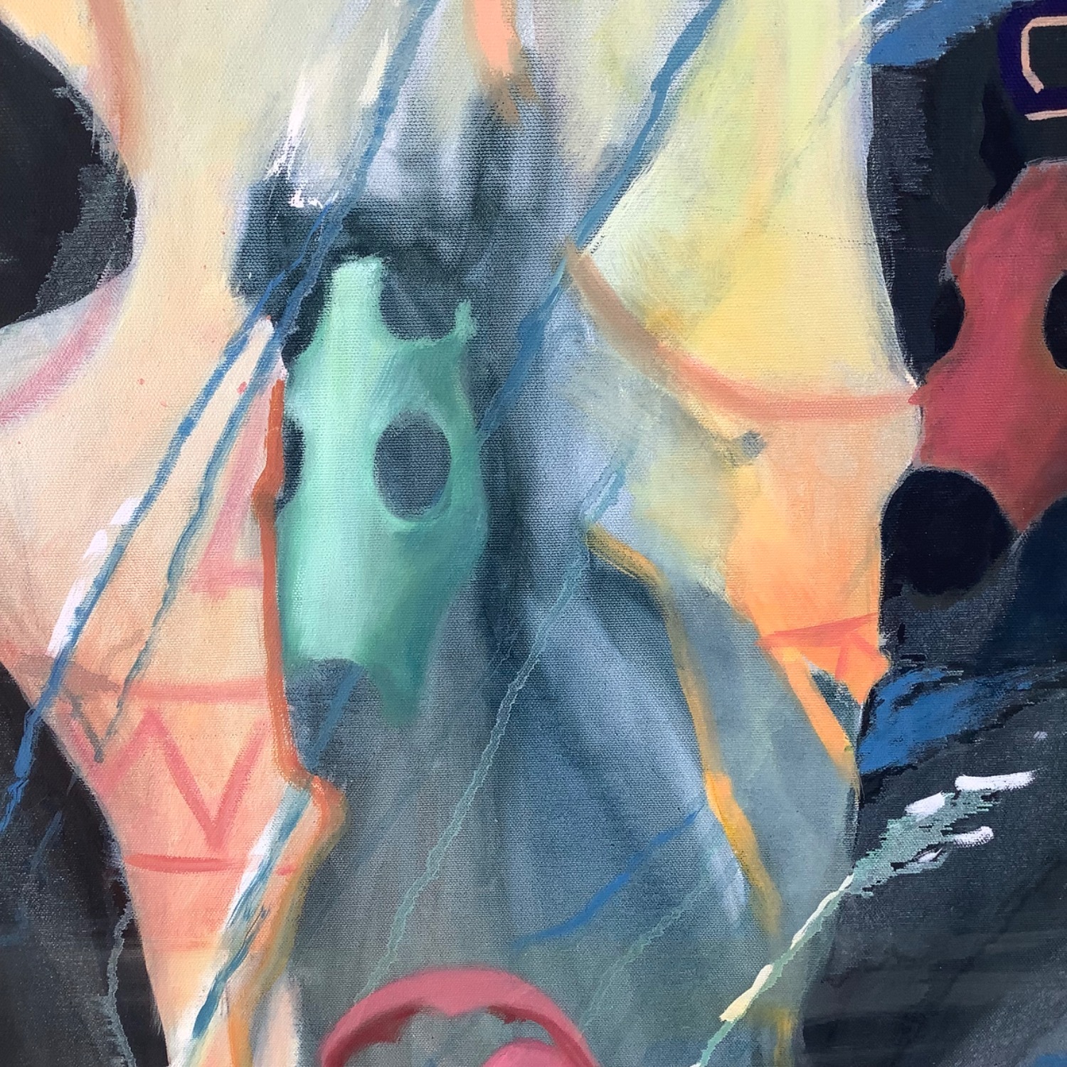 Impressive "Back on the Horse" Oil Painting, 48x48 - image-13