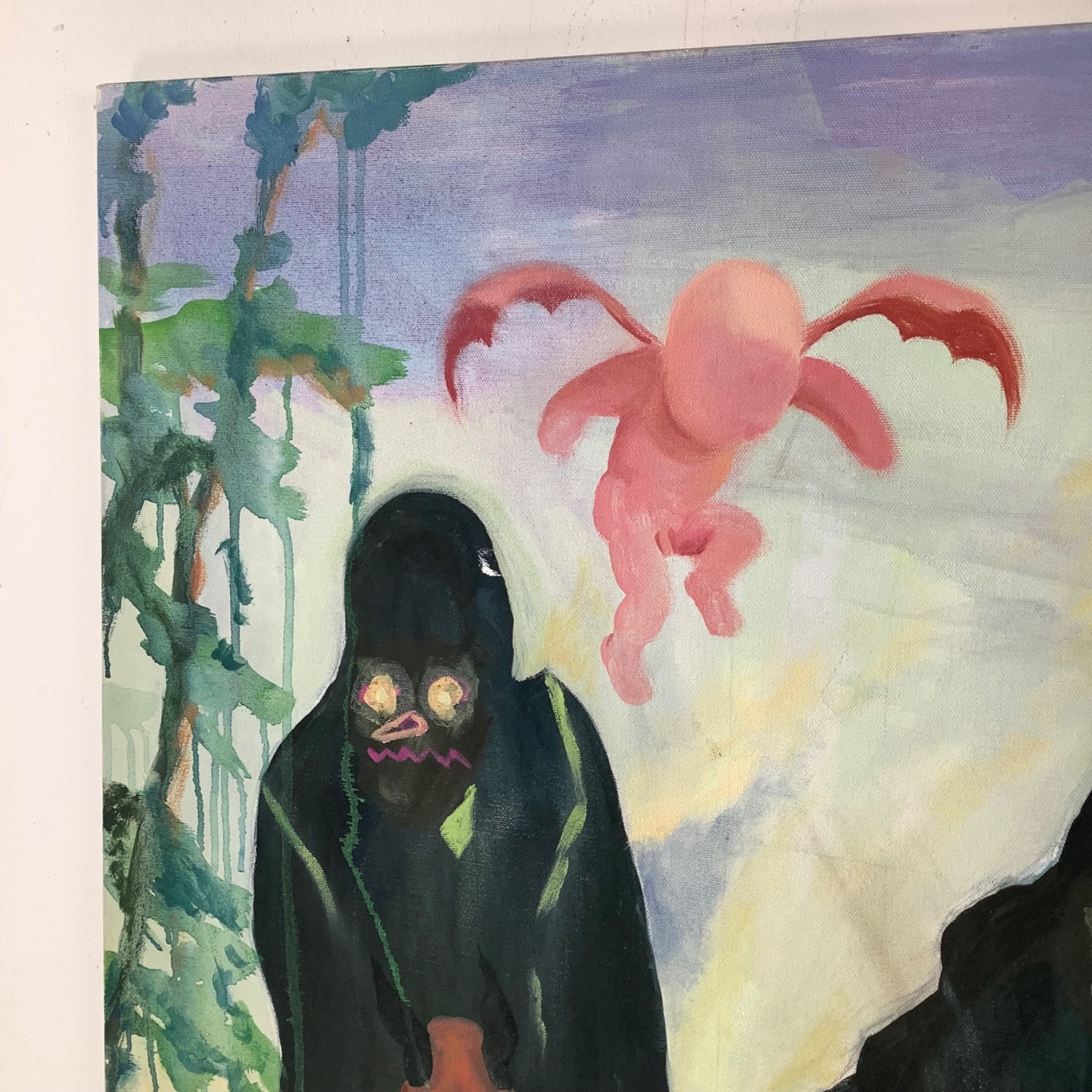 Impressive "Back on the Horse" Oil Painting, 48x48 - image-9