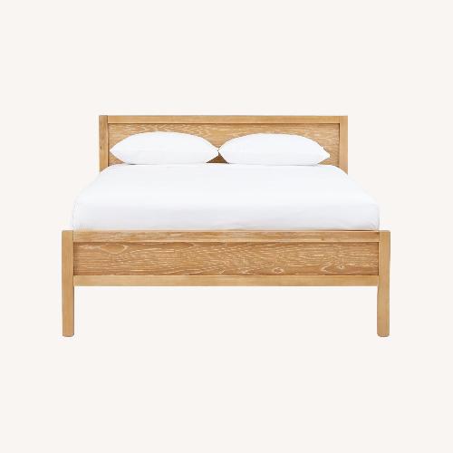 Used West Elm Brennan Light Brown Wood Full Bed for sale on AptDeco