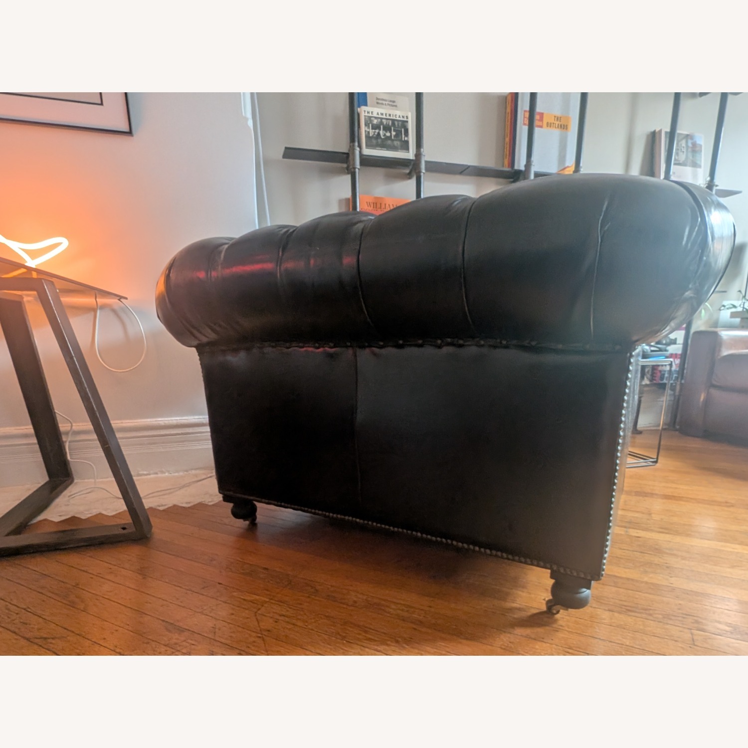 Restoration Hardware Kensington Leather Armchair - image-4