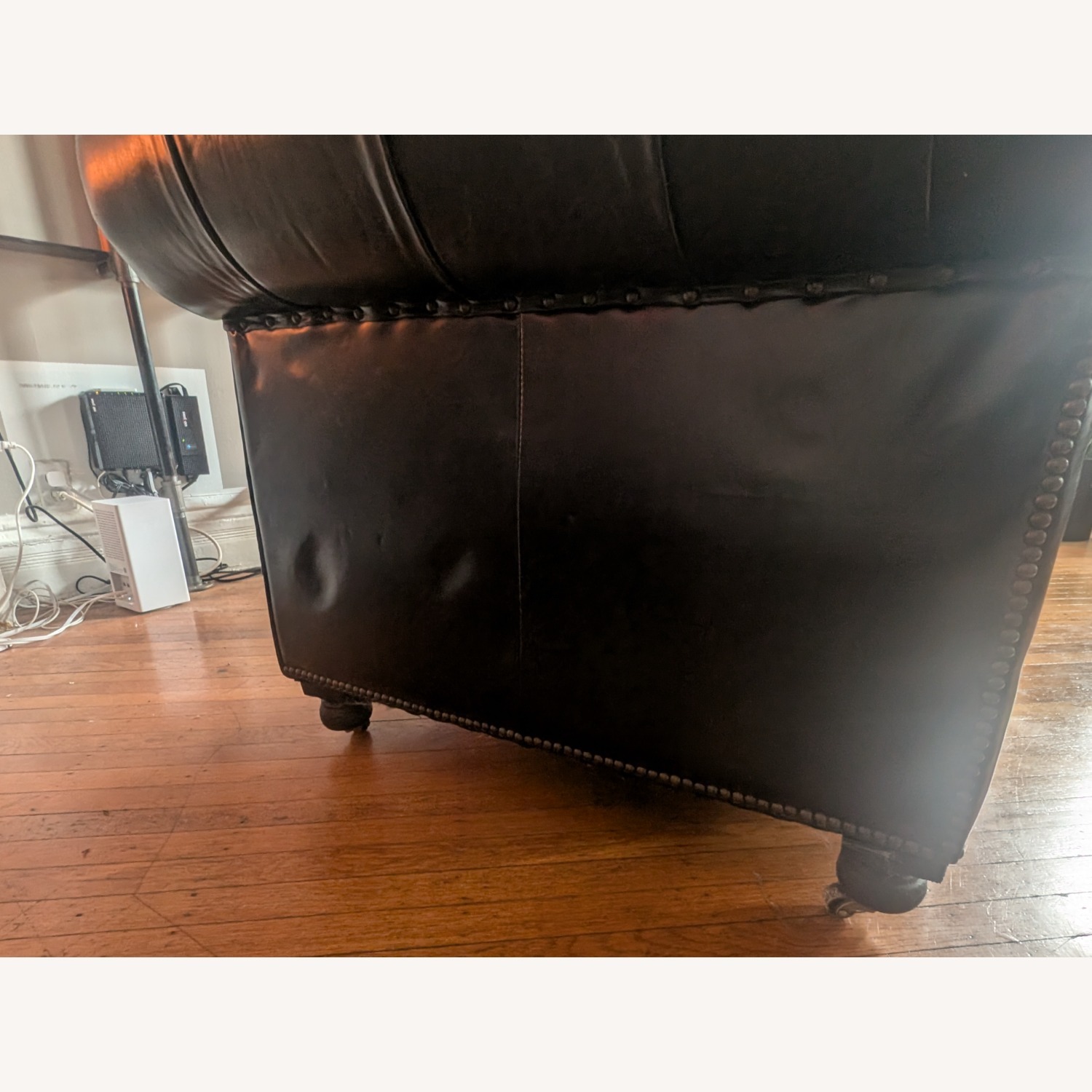 Restoration Hardware Kensington Leather Armchair - image-5