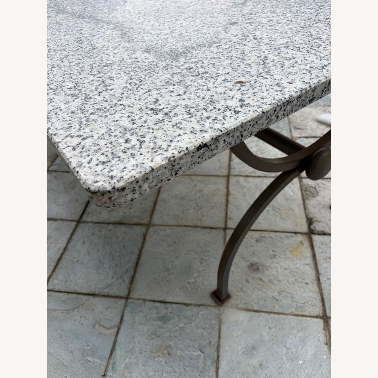 ABC Carpet and Home Light Gray Iron Dining Table - image-2