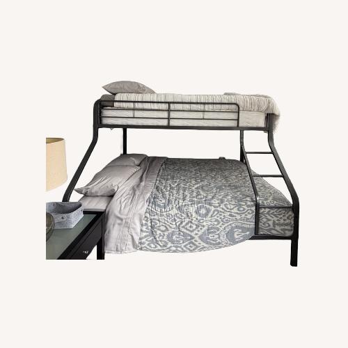 Used Light Gray Stainless Steel Bunk Bed for sale on AptDeco