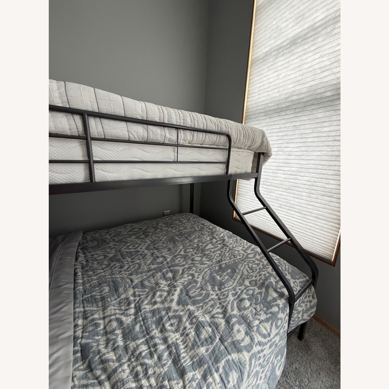 Light Gray Stainless Steel Bunk Bed - image-2