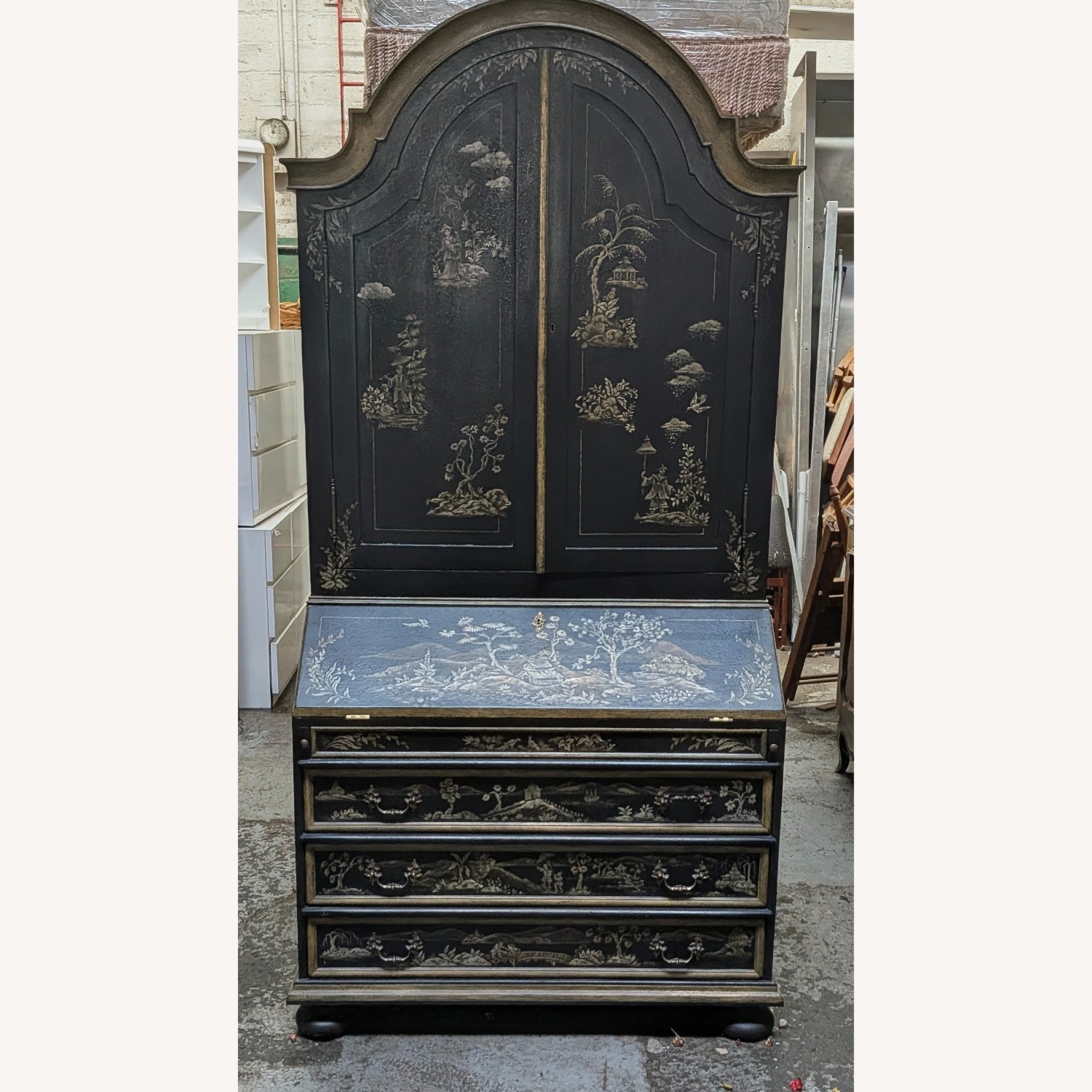 Amy Howard Chinoiserie Bureau Cabinet Desk - image-1