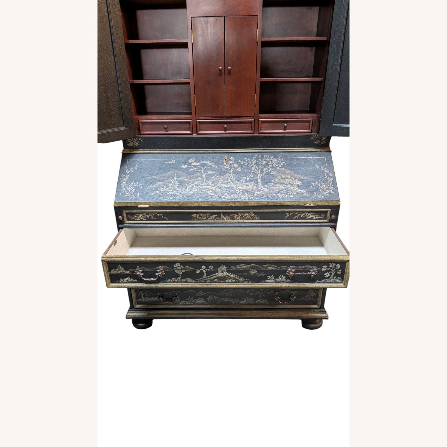 Amy Howard Chinoiserie Bureau Cabinet Desk - image-4