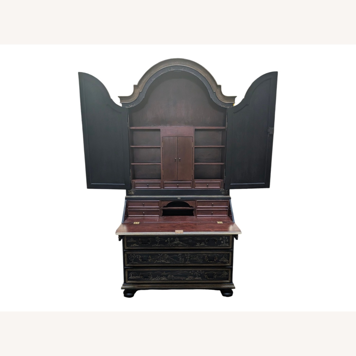 Amy Howard Chinoiserie Bureau Cabinet Desk - image-2