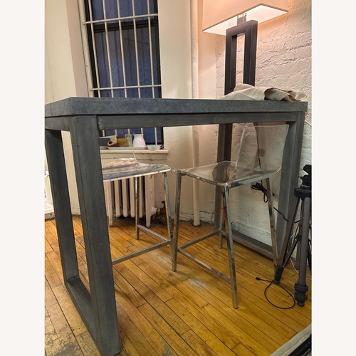 Used CB2 Stern Dark Gray Dining Table for sale on AptDeco