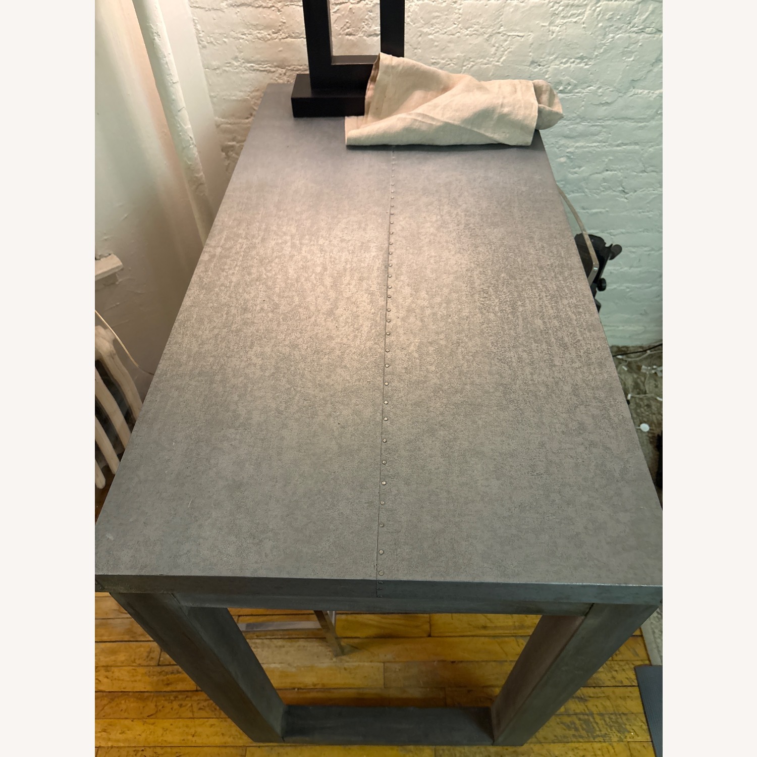 CB2 Stern Dark Gray Dining Table - image-3