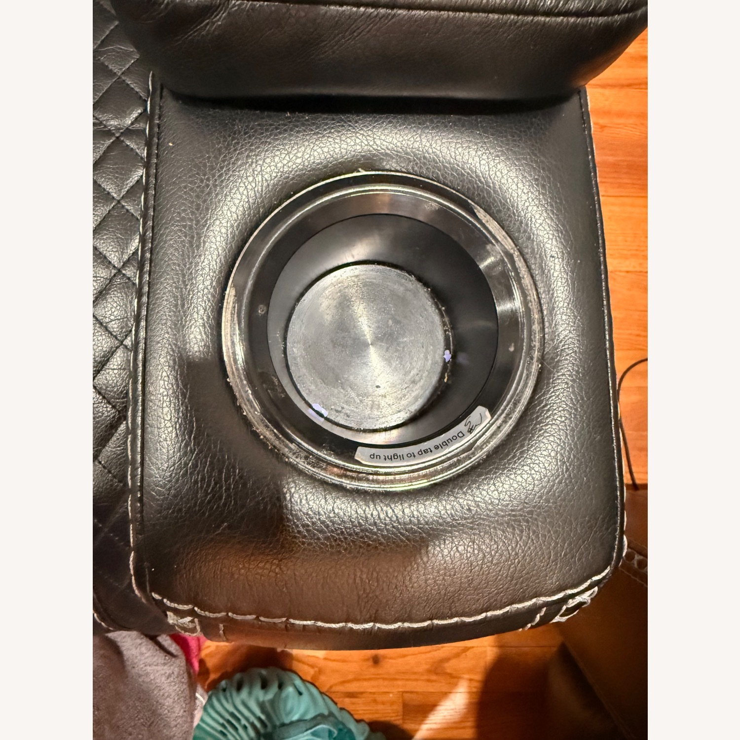 Raymour & Flanigan Black Leather Sofa - image-4