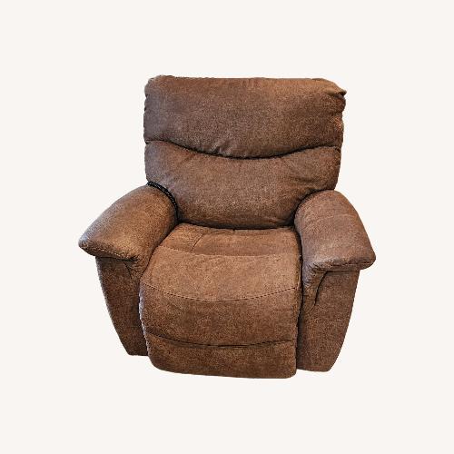 Used La-Z-Boy Dark Brown Microsuede Recliner for sale on AptDeco