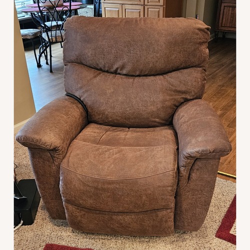 Used La-Z-Boy Dark Brown Microsuede Recliner for sale on AptDeco