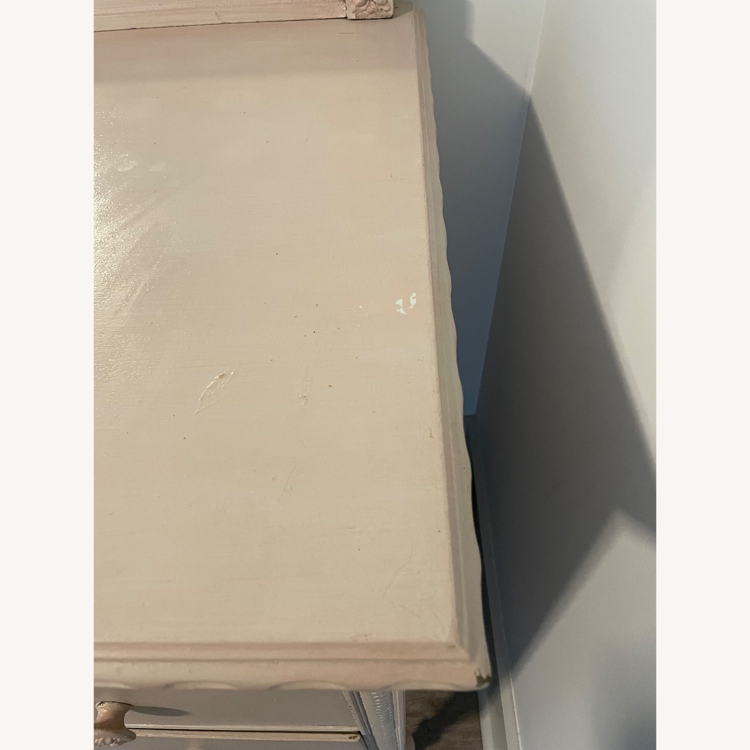 Vintage/Antique Pink 5 Drawer Dresser with Mirror - image-6