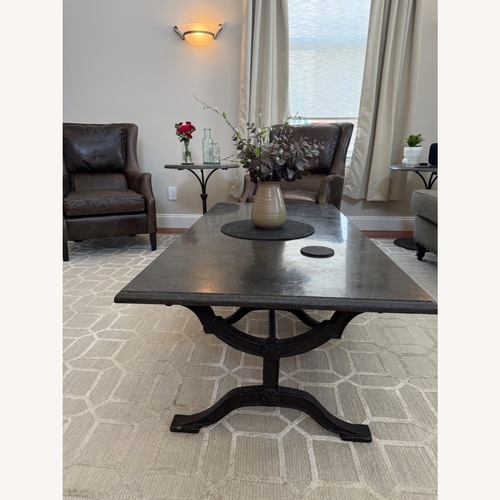 Used Arhaus Dark Gray Stone Coffee Table for sale on AptDeco