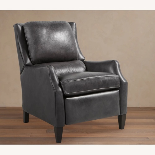 Used Arhaus Dark Brown Leather Armchair for sale on AptDeco