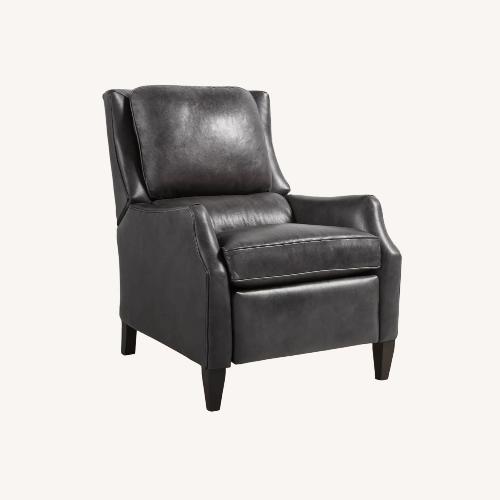 Used Arhaus Dark Brown Leather Armchair for sale on AptDeco