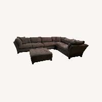 Cindy Crawford Home 5-Piece Sectional and Ottoman