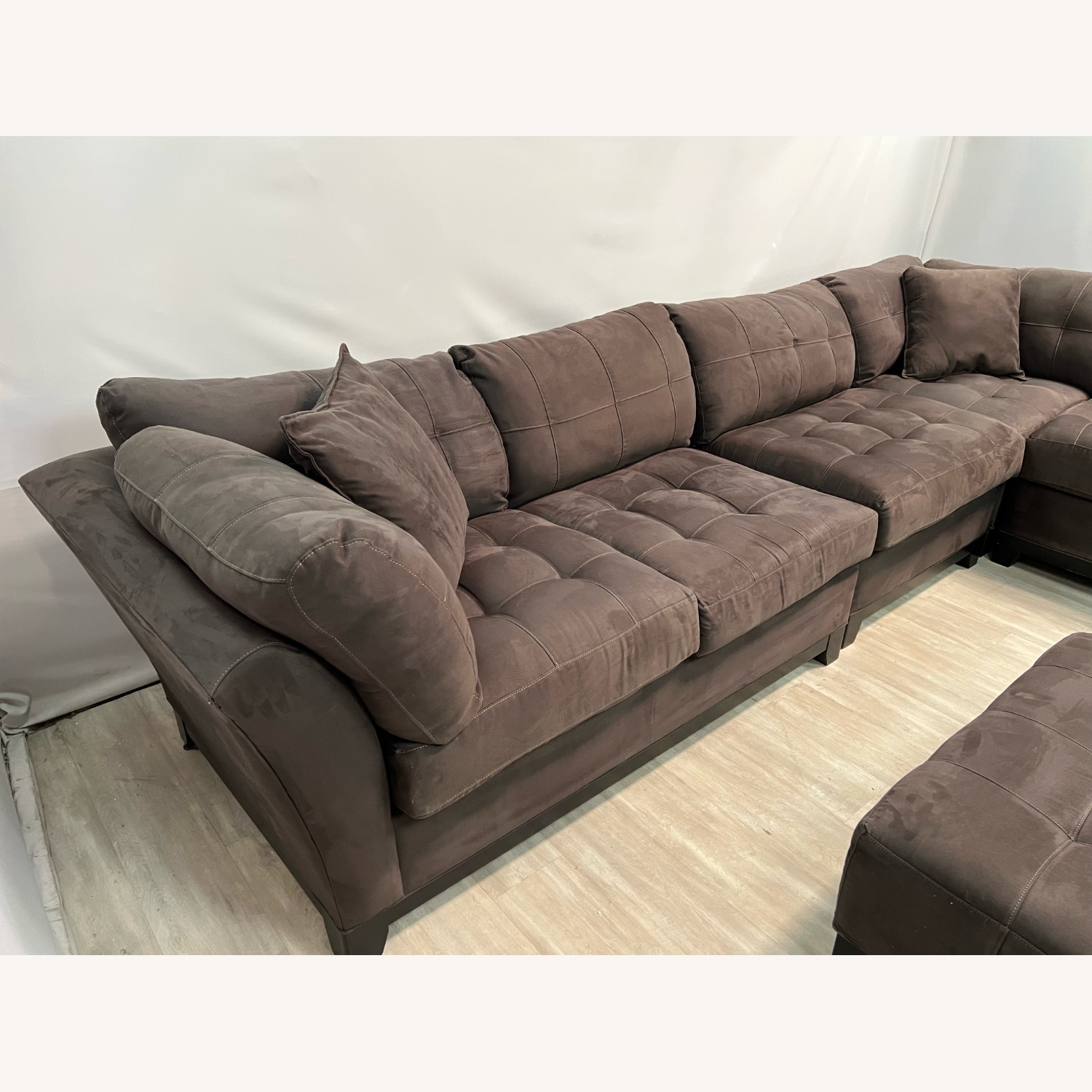 Cindy Crawford Home 5-Piece Sectional and Ottoman - image-4