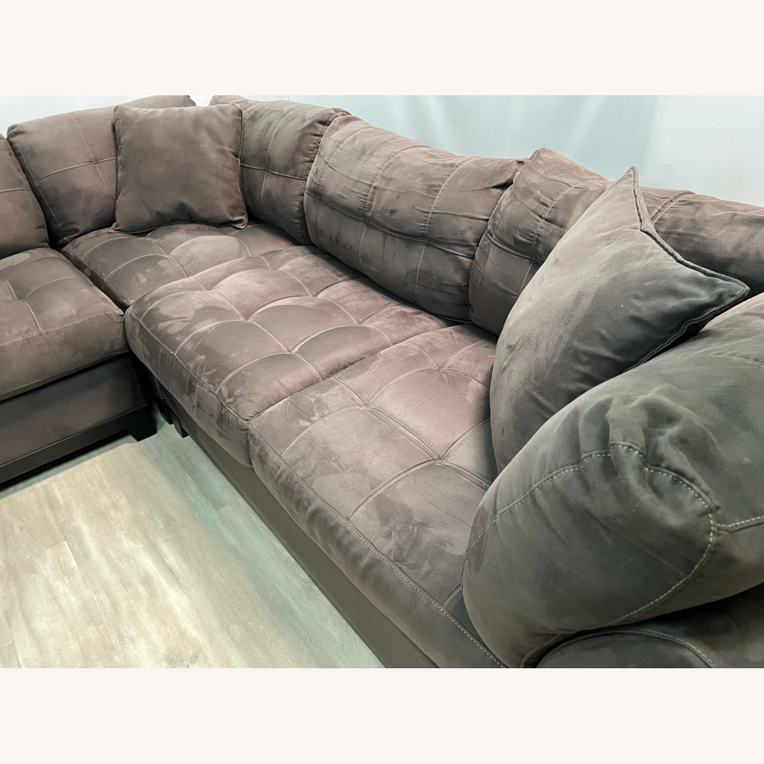 Cindy Crawford Home 5-Piece Sectional and Ottoman - image-5