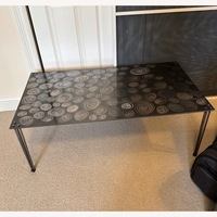Dark Gray Metal Coffee Table