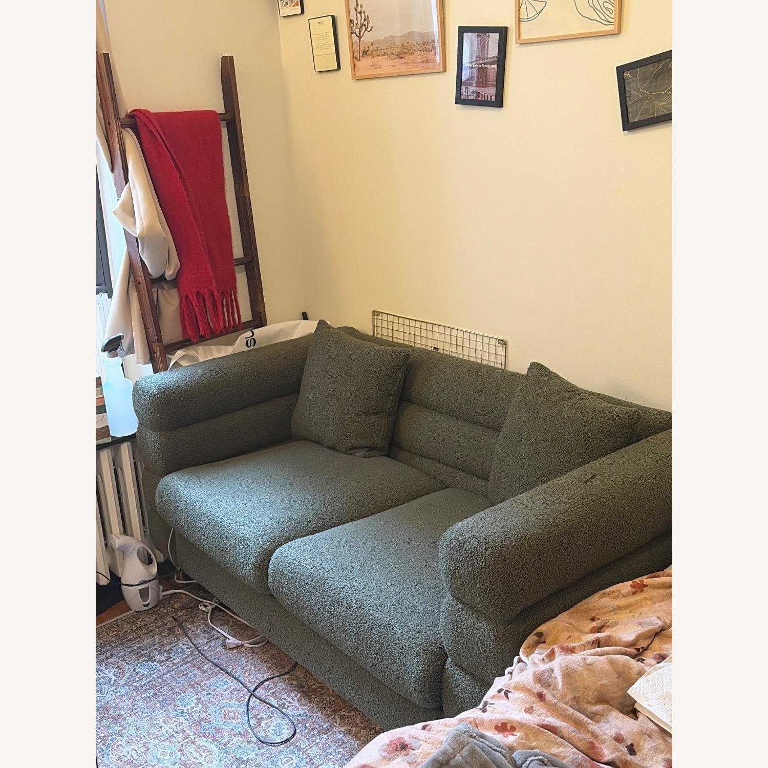 Wayfair Mercer 41 Green Fabric 2 Seater Sofa - image-3