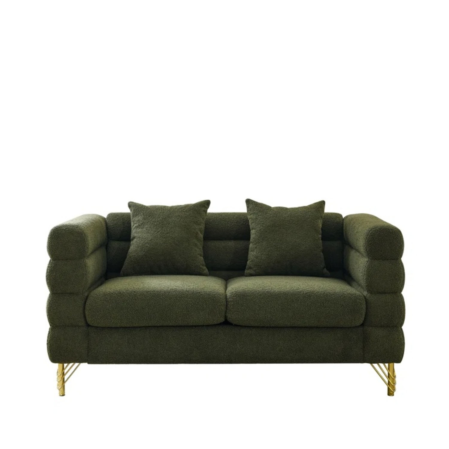 Wayfair Mercer 41 Green Fabric 2 Seater Sofa - image-0