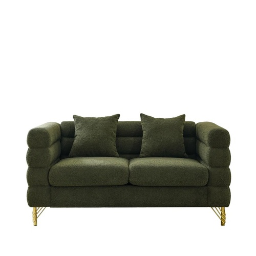 Used Wayfair Mercer 41 Green Fabric 2 Seater Sofa for sale on AptDeco