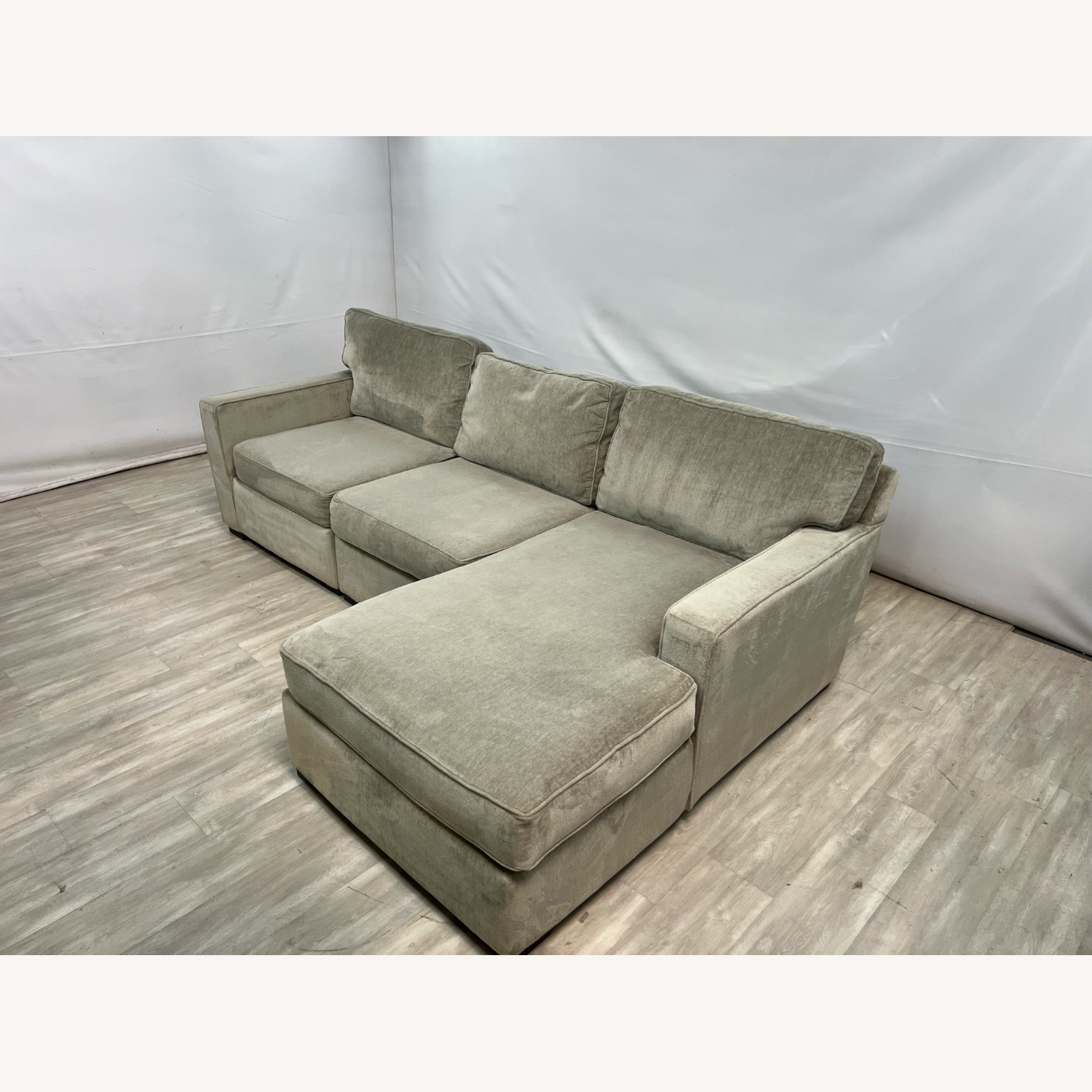 Macy's Radley 3-Piece Fabric Chaise Sectional Sofa - image-2