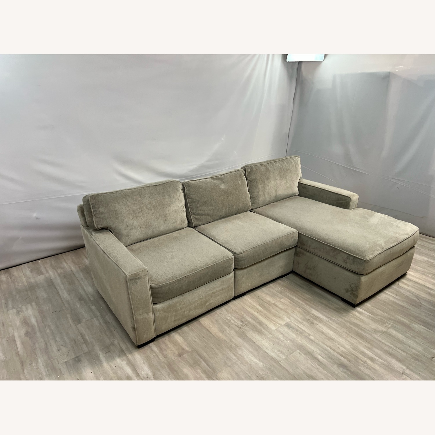 Macy's Radley 3-Piece Fabric Chaise Sectional Sofa - image-1