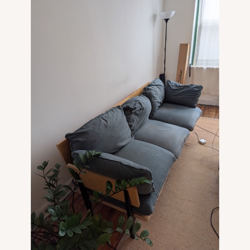 Used Floyd Sofa 1.0 Blue Fabric 3+ Seater Sofa for sale on AptDeco