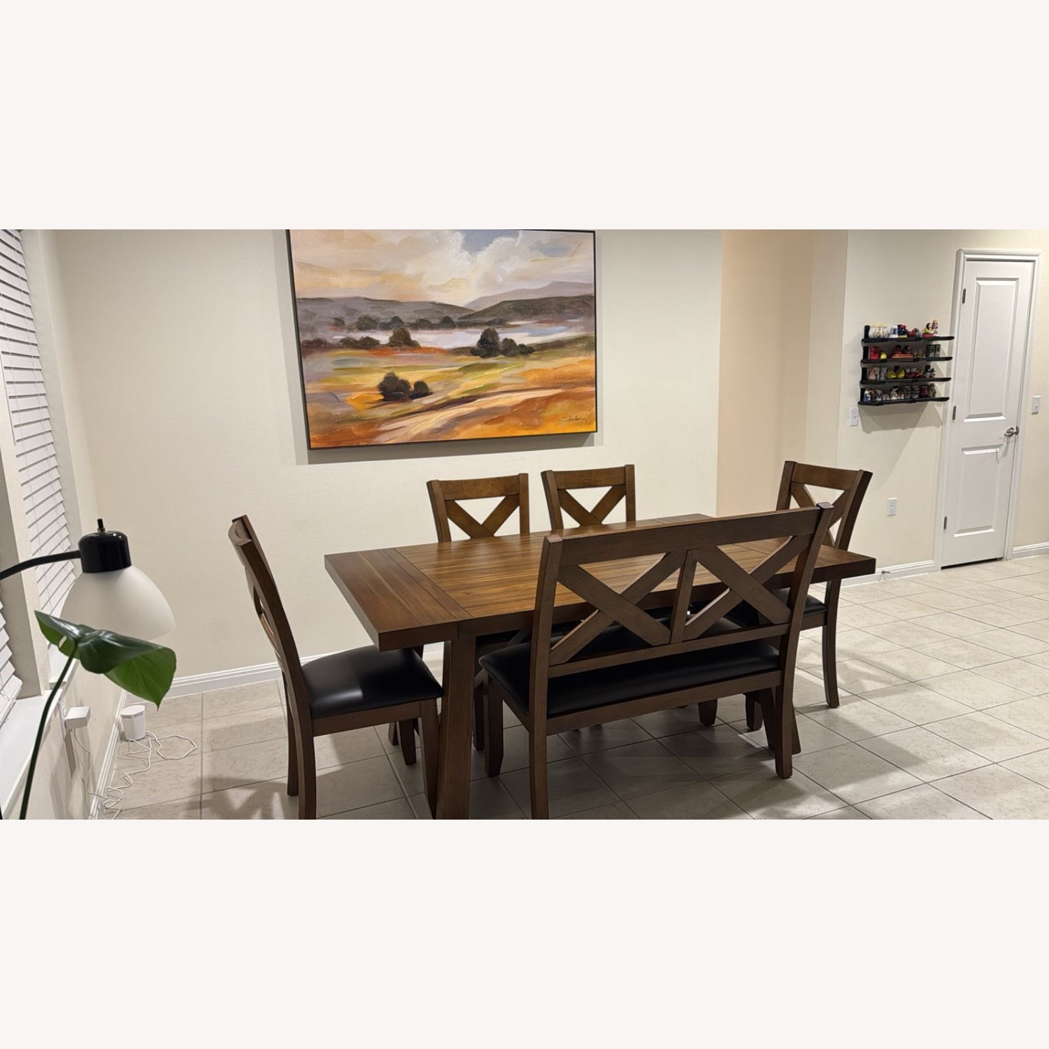 Acorn Cottage Brown 5 Pc Dining Room With X-back Chairs - image-3