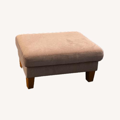Used Light Brown Fabric Ottoman  for sale on AptDeco