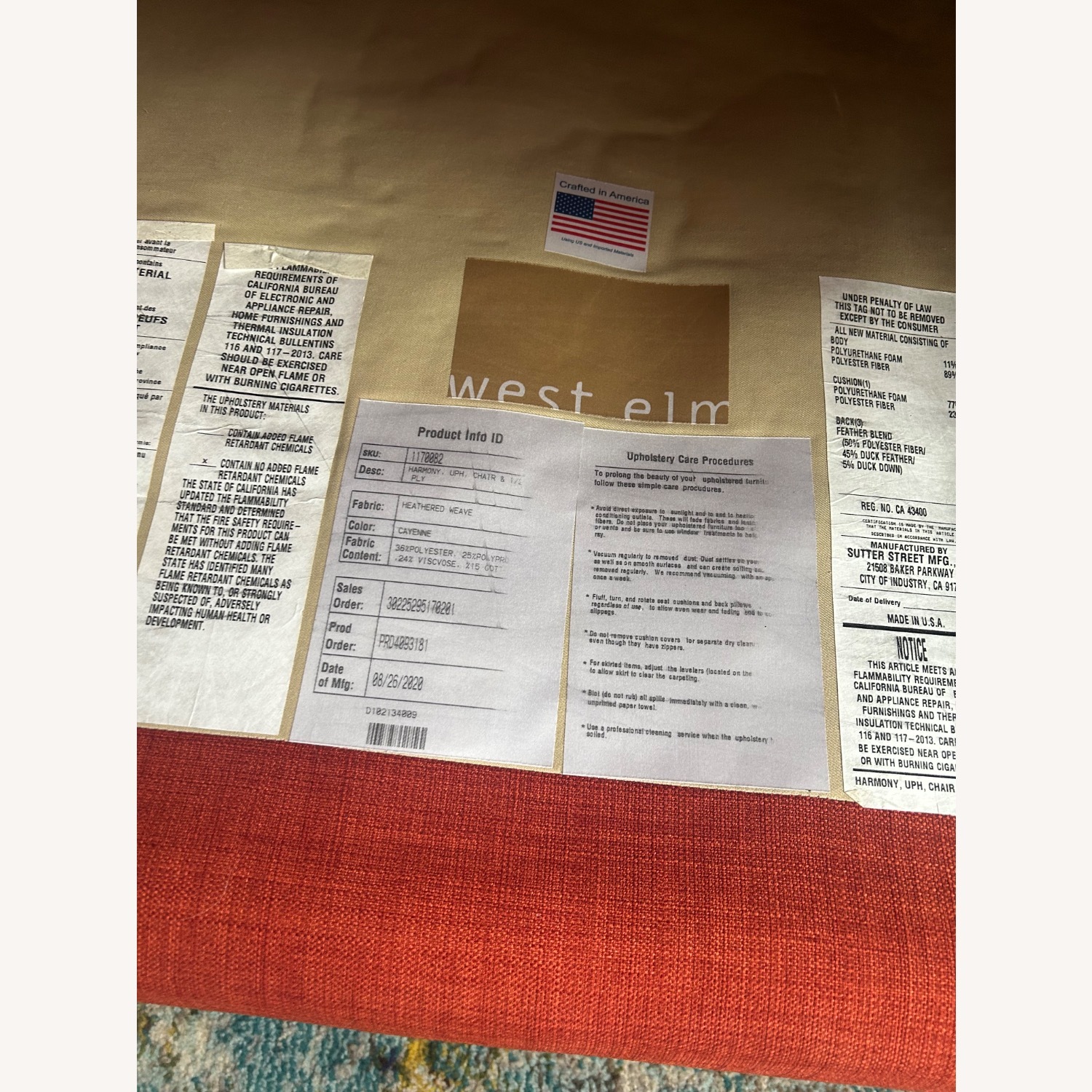 West Elm Harmony Loveseat - image-2