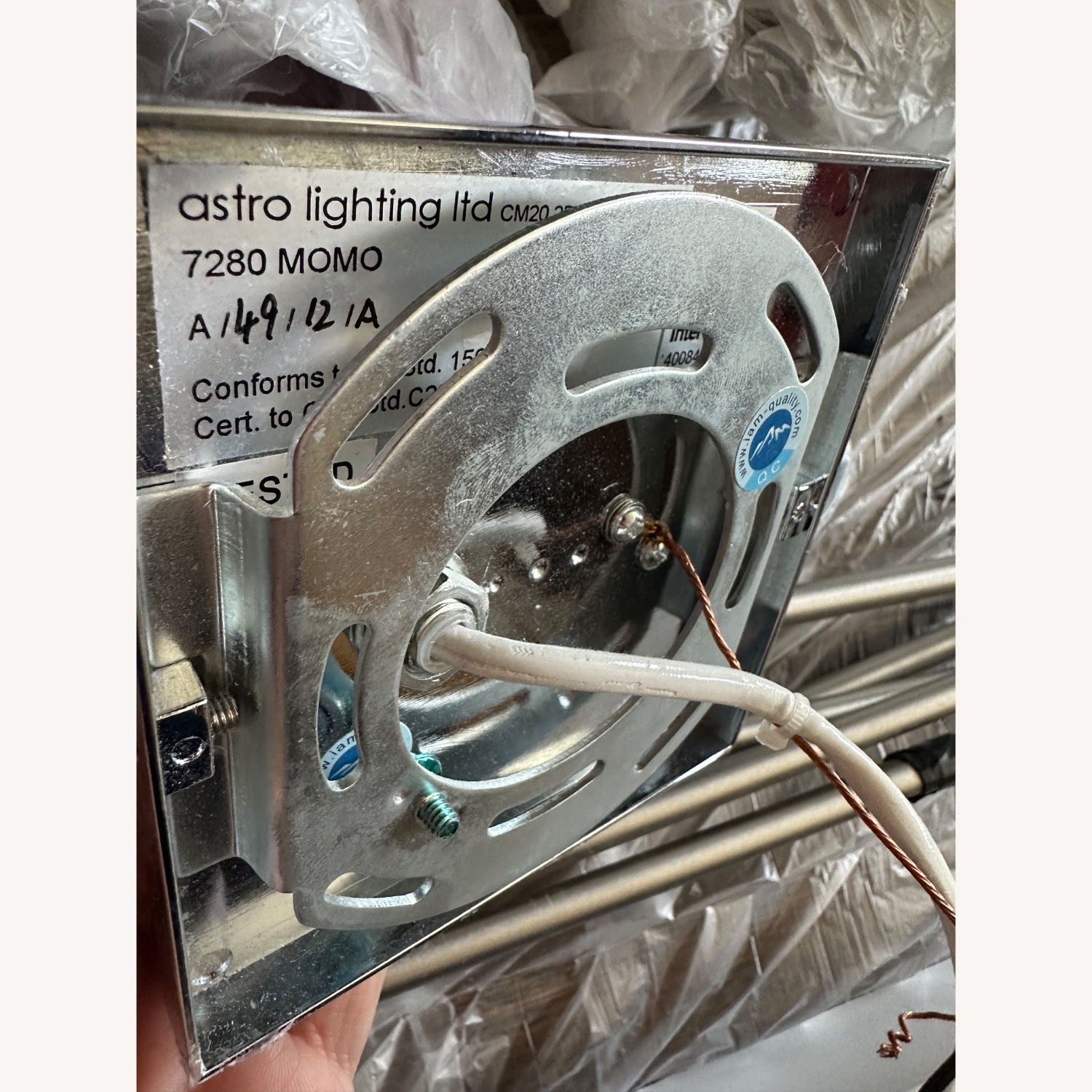 Lumens Momo Astro Swing Arm Wall Sconce with Shade - image-3