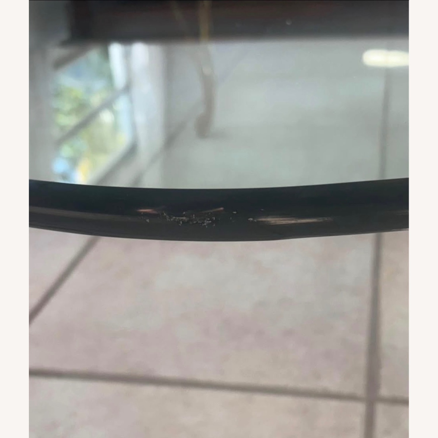 Floating GlassTable with Brass Legs - image-7