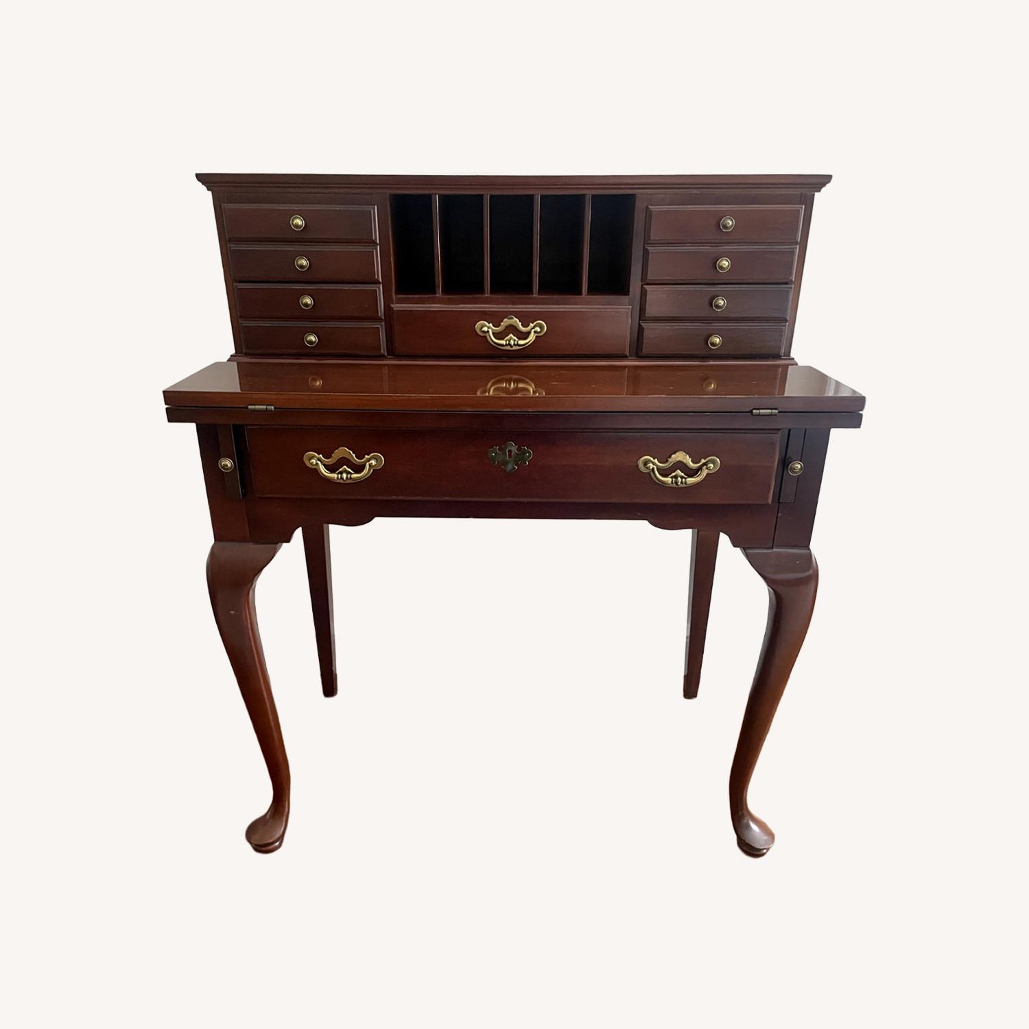 Queen Anne Style Flip Flop Secretary Desk - image-0