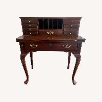 Queen Anne Style Flip Flop Secretary Desk