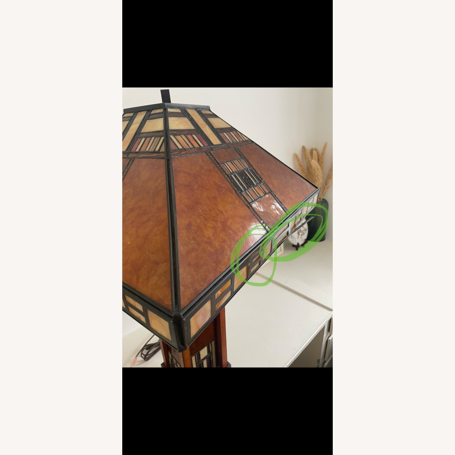 Dark Brown Table Lamp - image-5