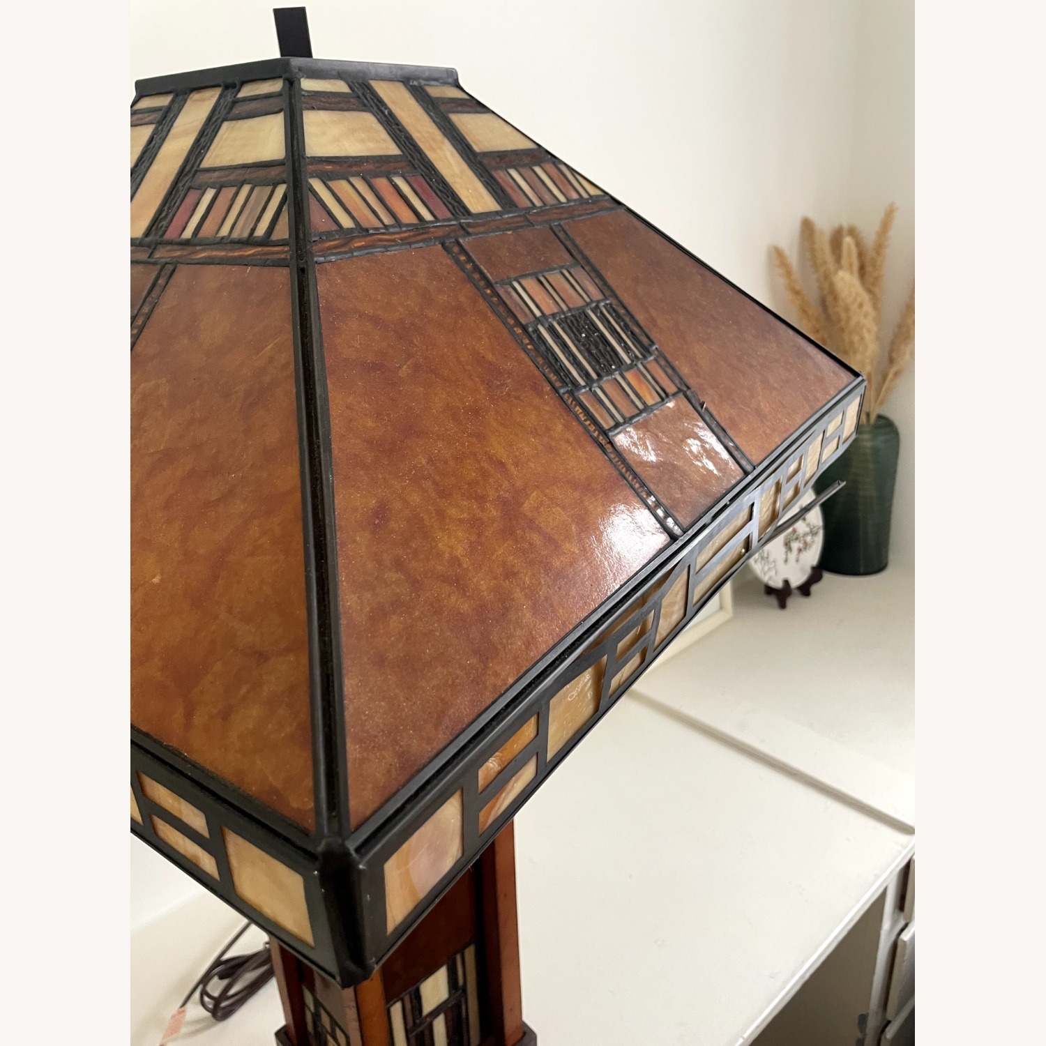 Dark Brown Table Lamp - image-2