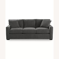 Macy's Heavenly Dark Gray Fabric 3+ Seater Sofa