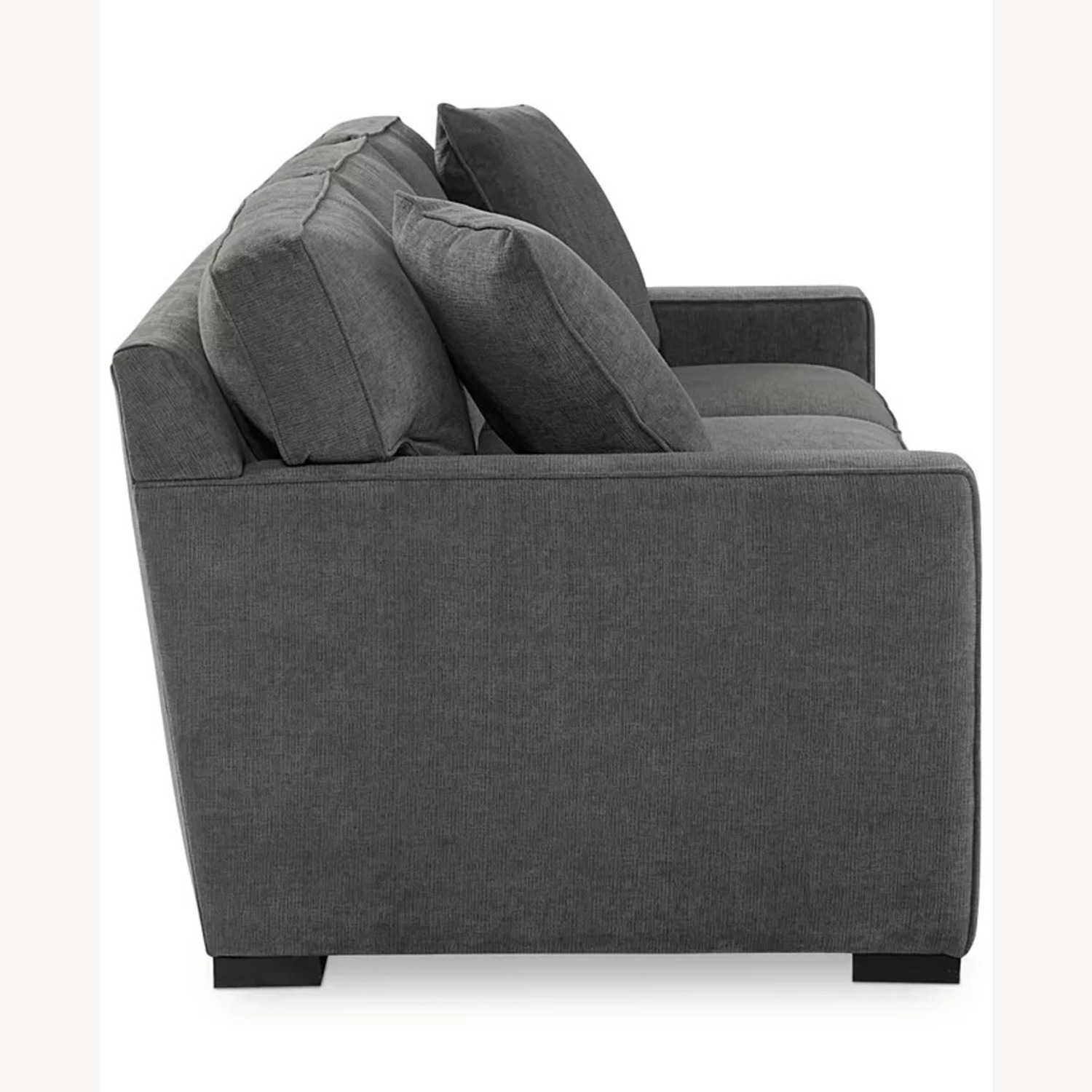 Macy's Heavenly Dark Gray Fabric 3+ Seater Sofa - image-2