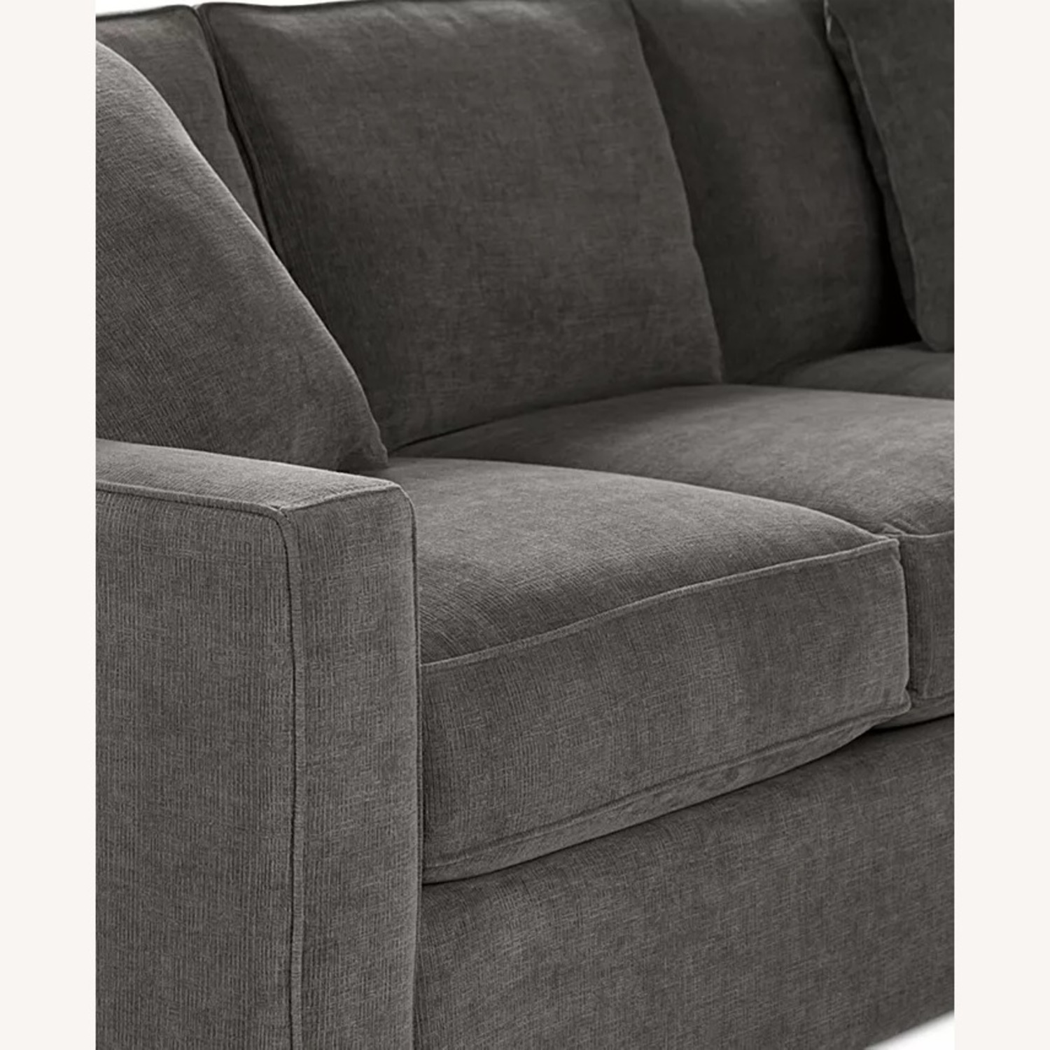 Macy's Heavenly Dark Gray Fabric 3+ Seater Sofa - image-1