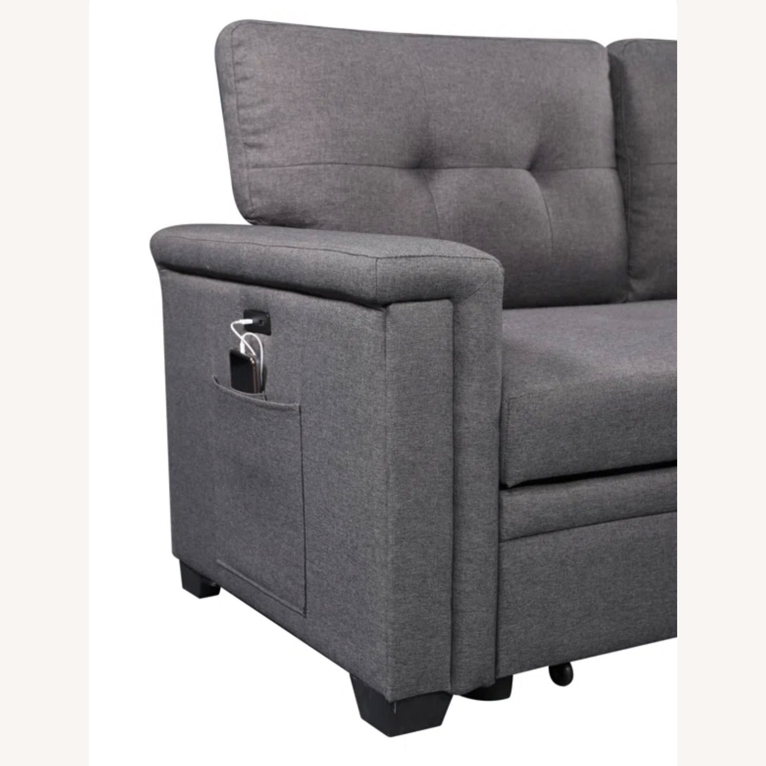 Wayfair Dark Gray Sleeper Sofa - image-2