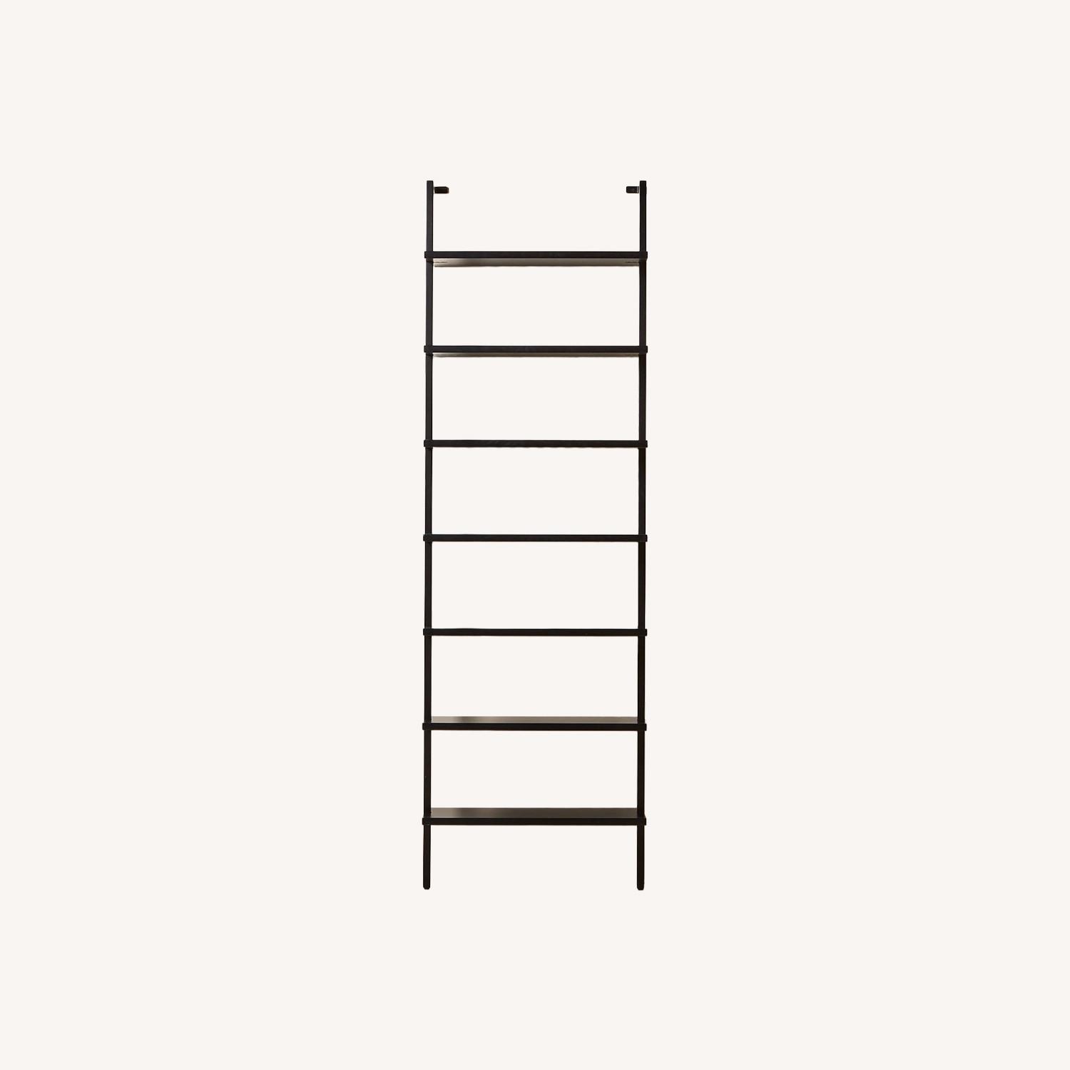 CB2 Stairway 96" Black Metal Wall Mount Bookcase - image-0