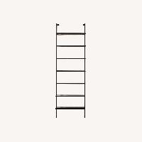 CB2 Stairway 96" Black Metal Wall Mount Bookcase