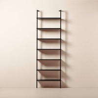 CB2 Stairway 96" Black Metal Wall Mount Bookcase