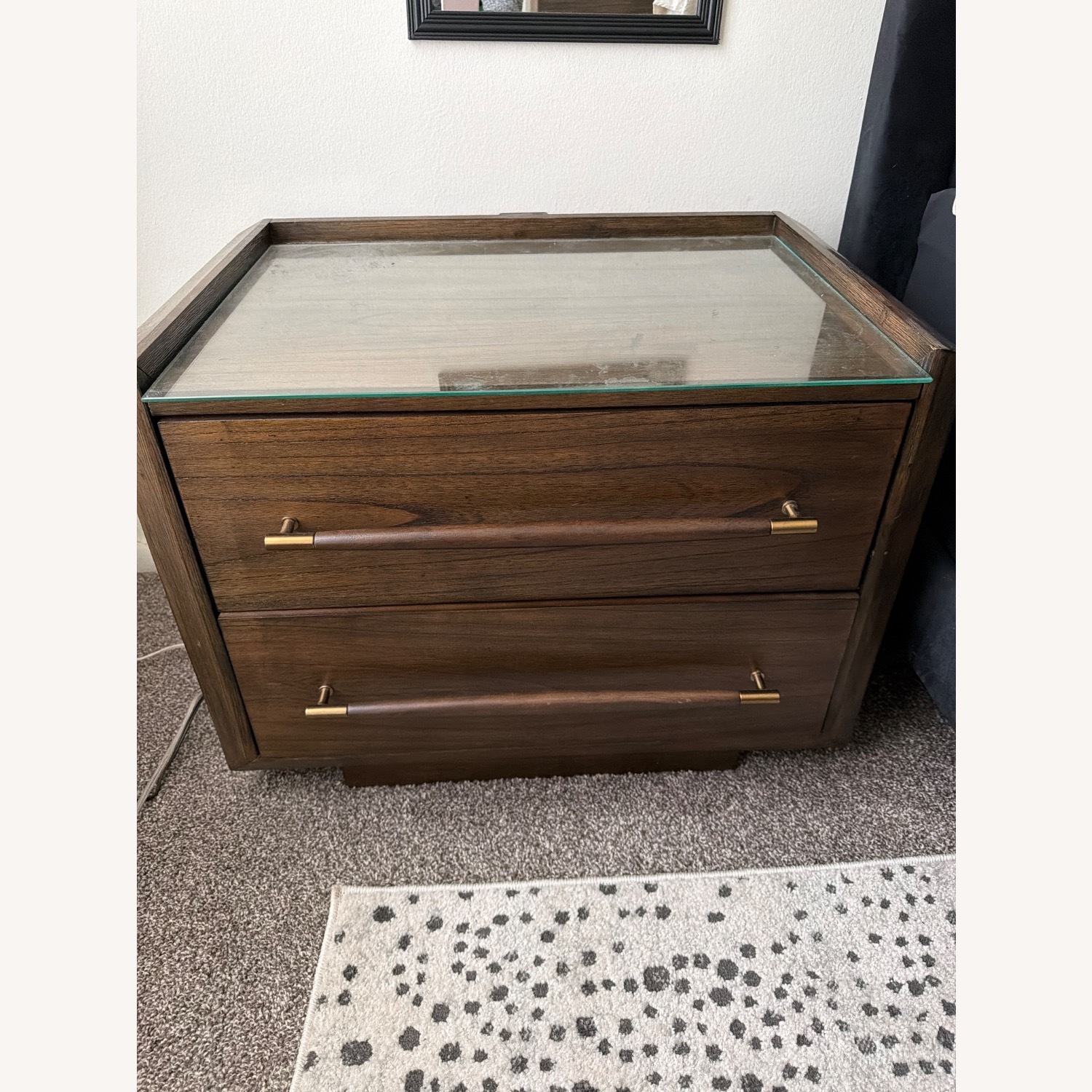 Bob's Discount Furniture Dark Brown Wood Dresser - image-0