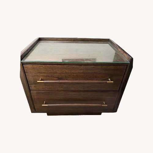 Used Bob's Discount Furniture Dark Brown Wood Dresser for sale on AptDeco