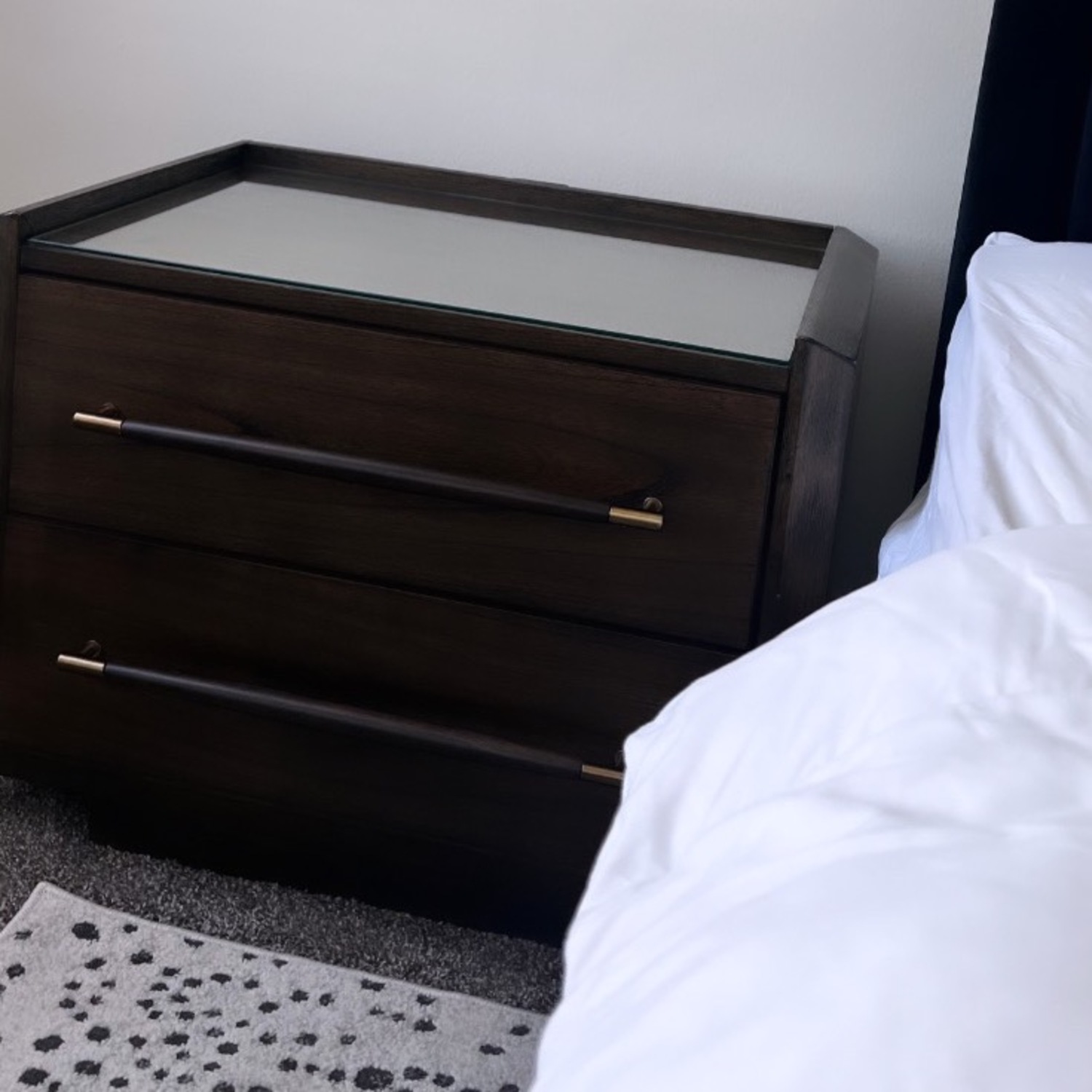 Bob's Discount Furniture Dark Brown Wood Dresser - image-2