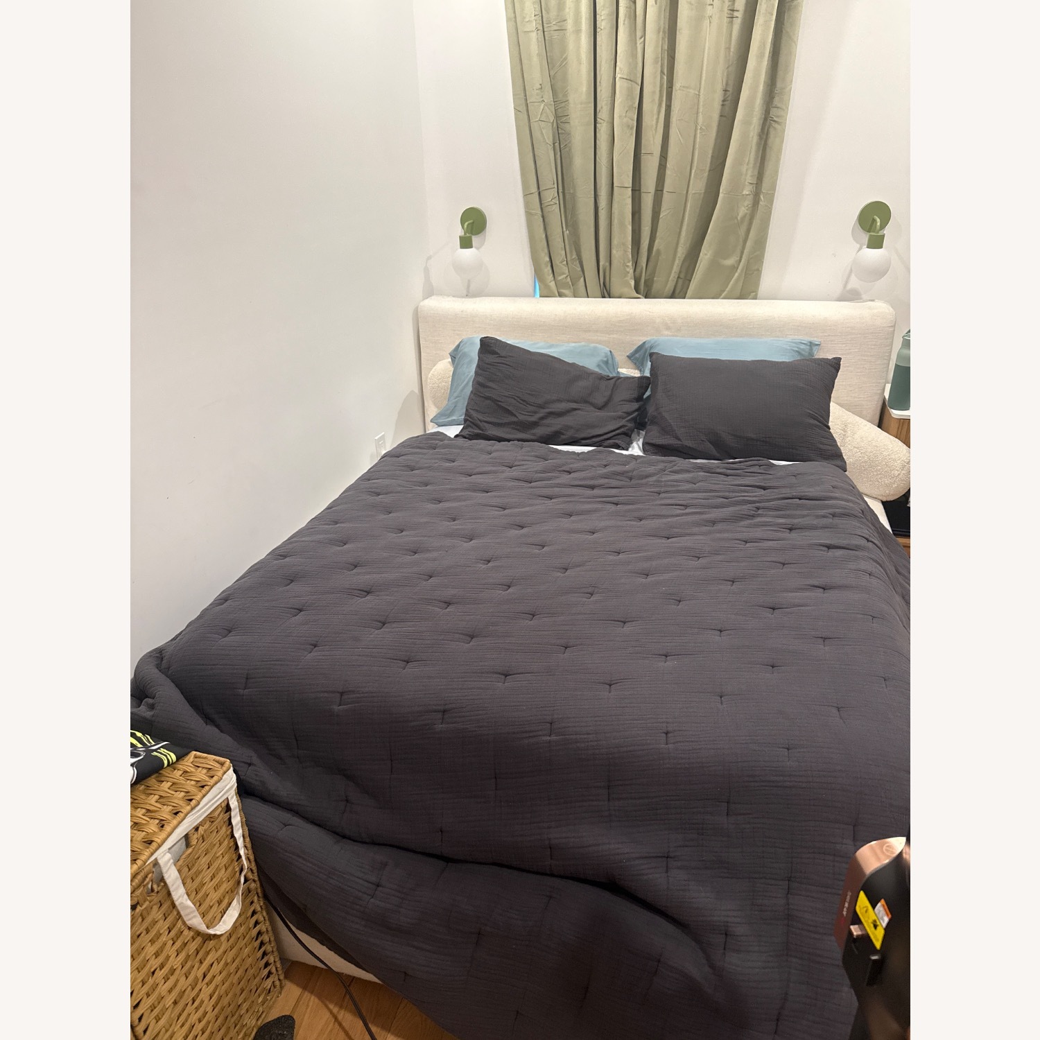 Castlery White Queen Bed - image-1